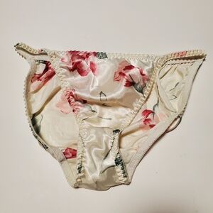 Vintage Floral Satin Panties